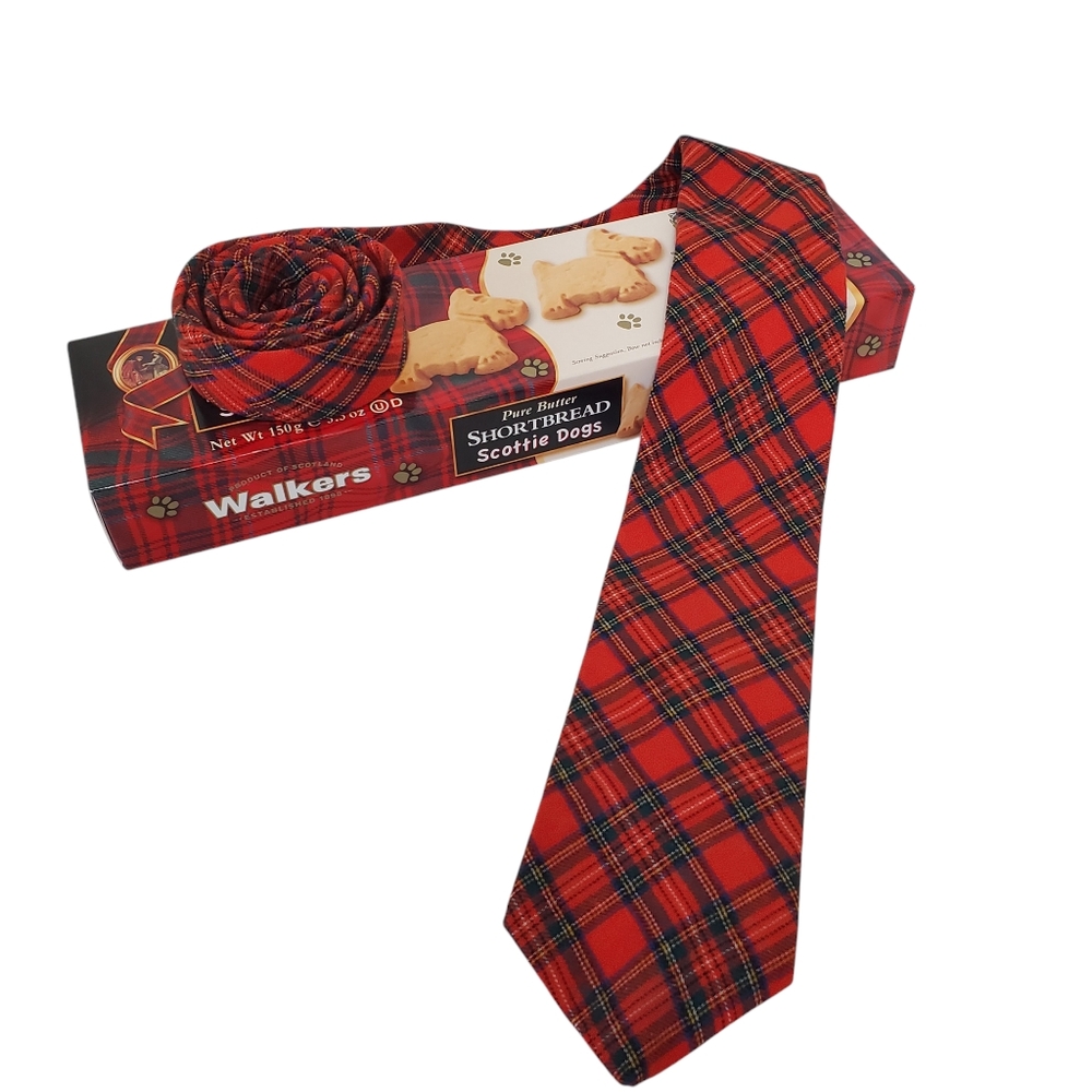 VIYELLA by GANT Royal Tartan Stewart Plaid Wool and Cotton Men's Tie RARE